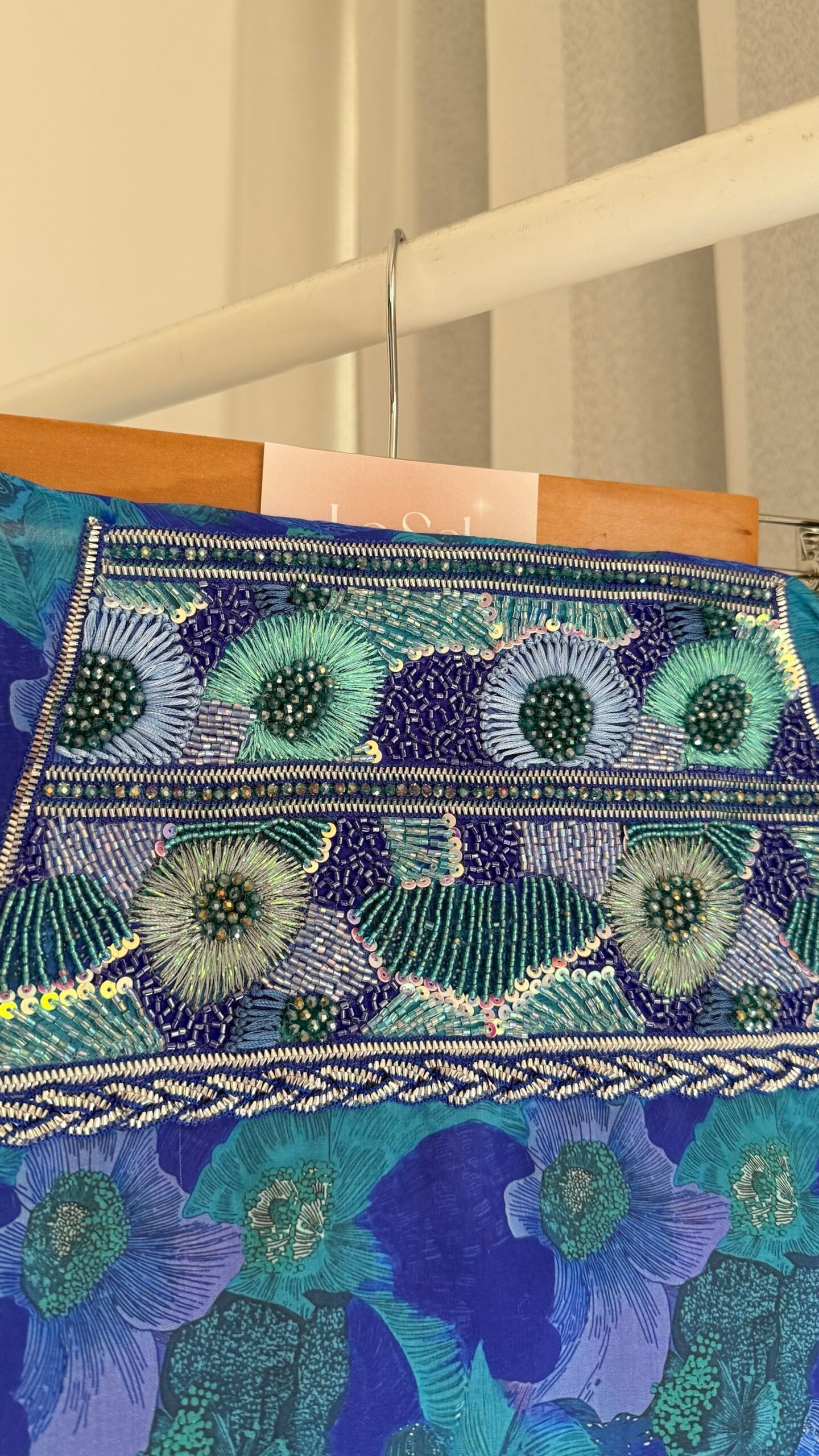 Blue Flowers Tally (Cotton) - Image 3