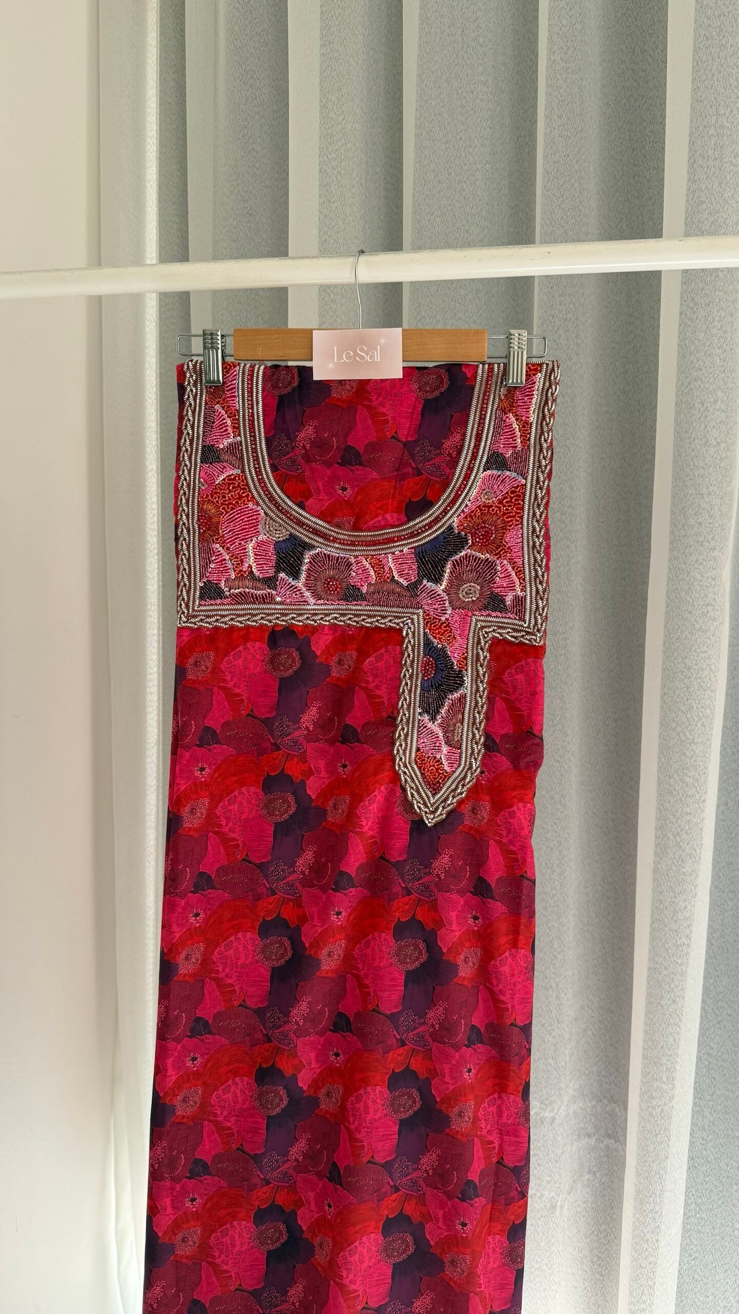 Red Flowers Tally (Cotton)