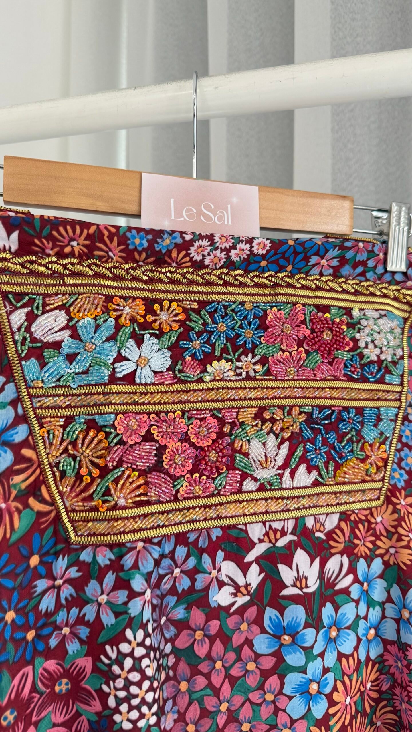 Burgundy Tally (Cotton) - الصورة 3